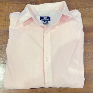 Mens H&M Button Down Light Pink Shirt! Great condition!!!